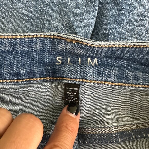 2/$30 White House Black Market Classic Mid-rise Slim Patched Jeans 0 #A0753 - Picture 5 of 9